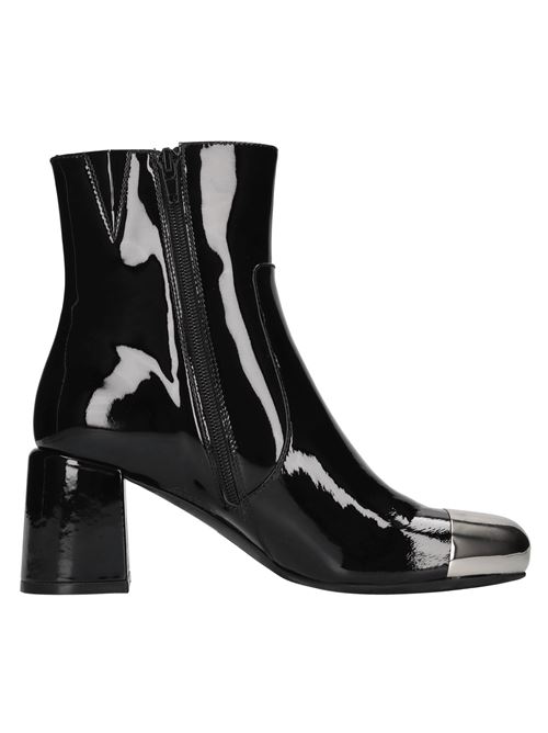 Stivaletti in pelle JEFFREY CAMPBELL | NO-CAP-LO PATENTNERO-ARGENTO
